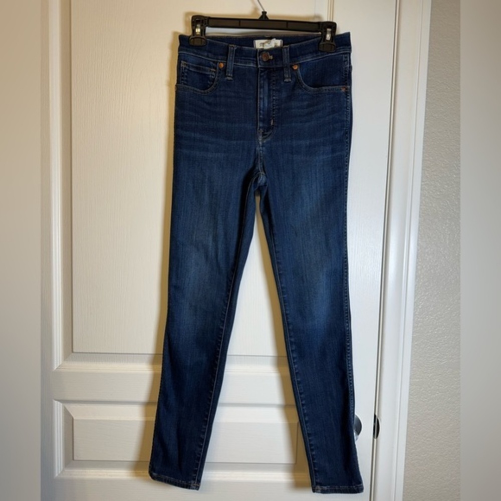 Madewell 10" High-Rise Skinny Denim Blue Jeans Size 27 EUC #2226